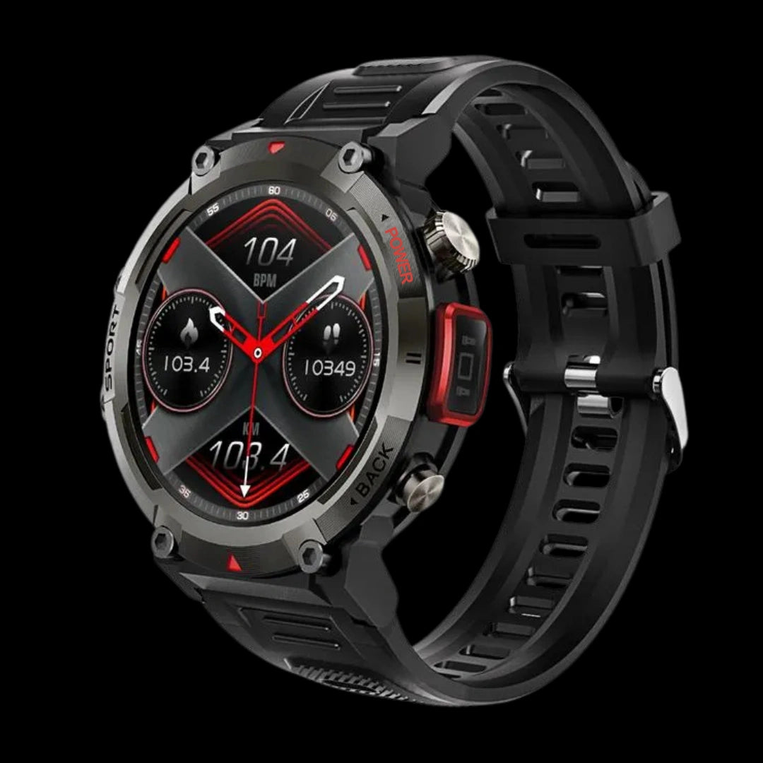 Smartwatch INDESTRUCTIBLE MILITAR G2 + 3 CORREAS (CUERO, METAL, SILICONA)