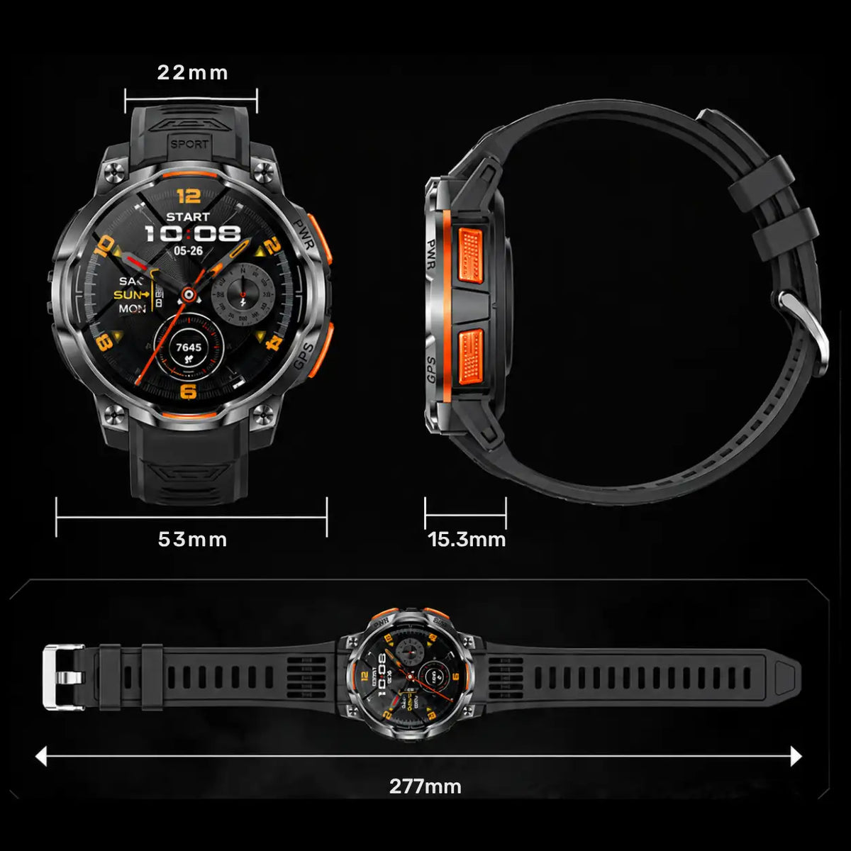 Smartwatch MILITAR TRACKER X