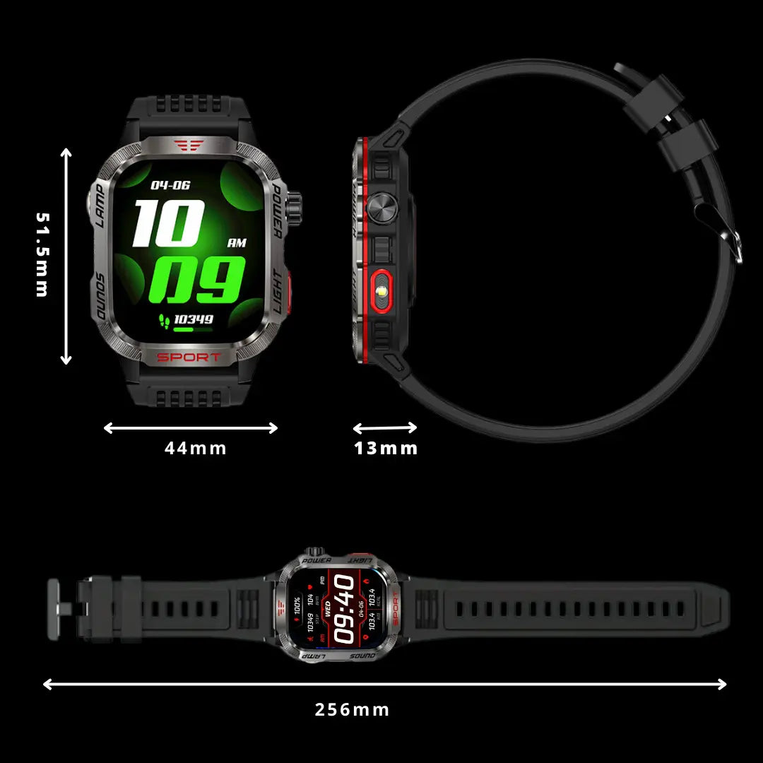 Smartwatch MILITAR 8 PRO CON DOBLE LINTERNA